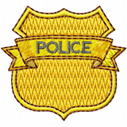 Police Embroidery Design 7